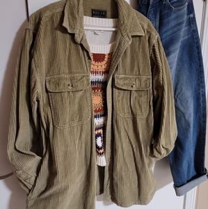 Vintage Taupe Corduroy Jacket